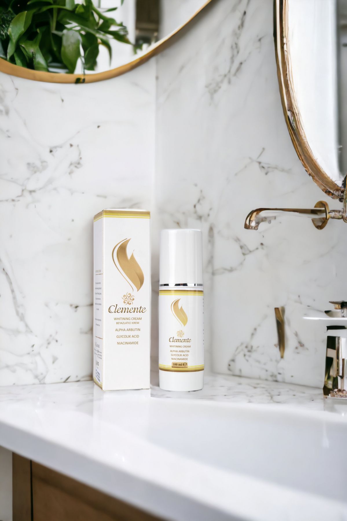 CLEMENTE Yüz ve Vücut beyazlatıcı Serisi (Face & Body Whitening Cream 100ml)